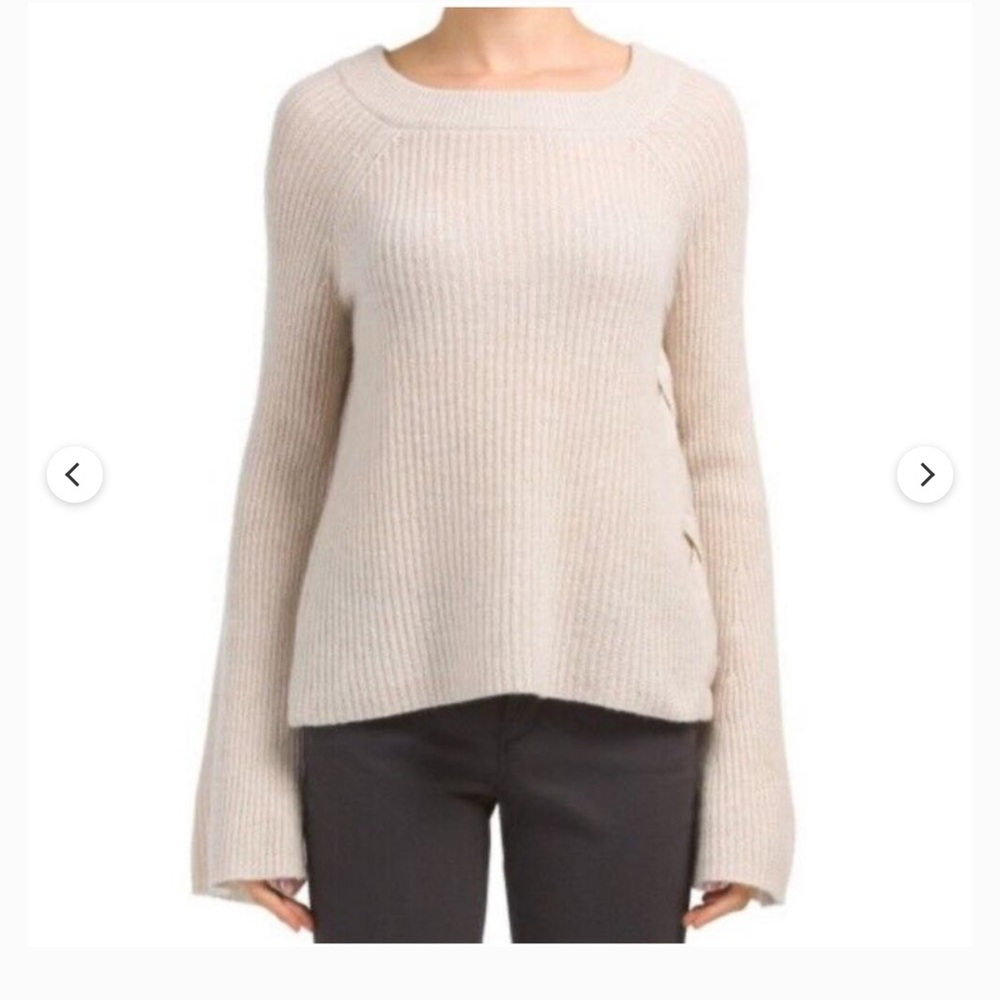 Only Mine Cashmere Bell Sleeve Sweater